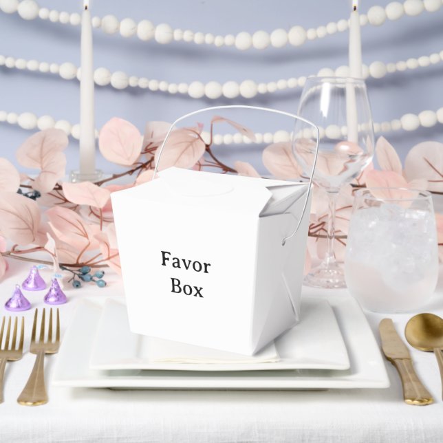 Create Your Own Simple Large 3" x 2.75" x 3.75" Favour Box (Wedding)