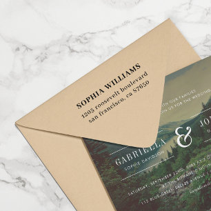 Create Your Own Simple Modern Return Address Self-inking Stamp