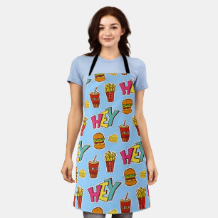 Create Your Own Simple Pizza print Apron