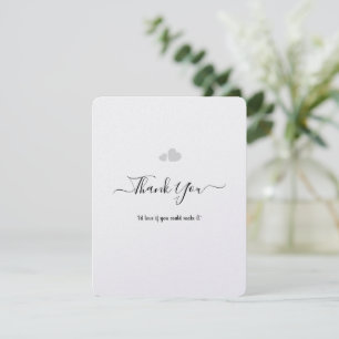 Create Your Own Simple Professional 4.25"x5.5"Flat Thank You Card