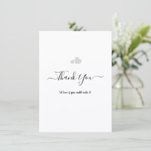 Create Your Own Simple Professional 4.5"x6.25"Flat Thank You Card