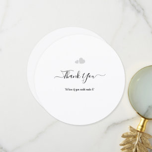 Create Your Own Simple Professional 5.25"x5.2 Flat Thank You Card