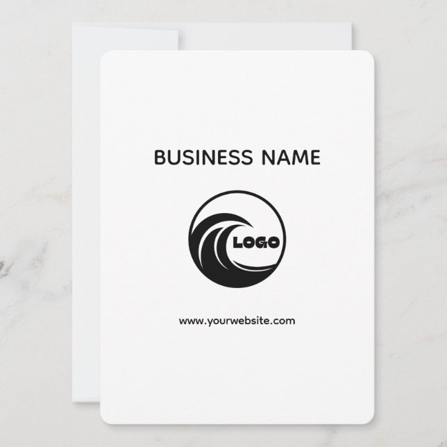 Create Your Own Simple Professional 5.5" x 7.5" Invitation (Front)