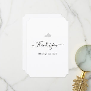 Create Your Own Simple Professional 5" x 7" Flat Thank You Card