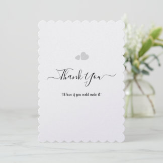 Create Your Own Simple Professional 5" x 7" Flat Thank You Card