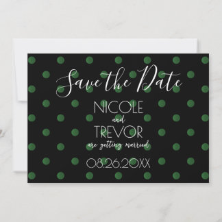 Create Your Own - Simple Retro Polkadots Save The Date