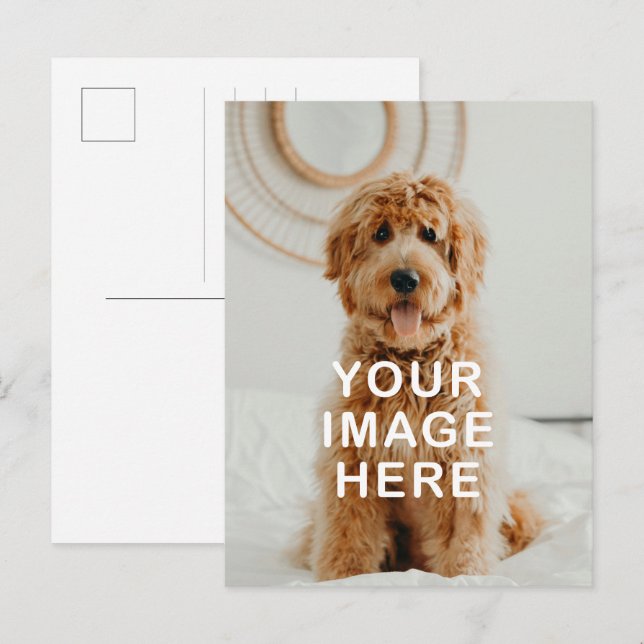 Create Your Own Simple Single Image Postcard (Front/Back)