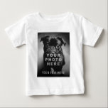 Create Your Own Simple Single Photo & Custom Text Baby T-Shirt<br><div class="desc">Create your own simple,  modern baby's t-shirt with a single photo and your custom text. If you need any help customising this,  please message me using the button below and I'll be happy to help.</div>