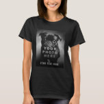 Create Your Own Simple Single Photo & Custom Text  T-Shirt<br><div class="desc">Create your own simple,  modern t-shirt with a single photo and your custom text. If you need any help customising this,  please message me using the button below and I'll be happy to help.</div>