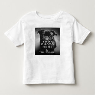Create Your Own Simple Single Photo & Custom Text Toddler T-Shirt