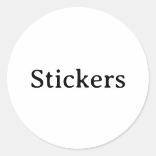 Create Your Own Simple Small 1½" (sheet of 20) Classic Round Sticker