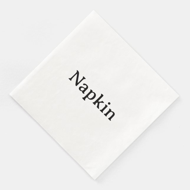 Create Your Own Simple Standard Dinner Paper Napkin (Corner)