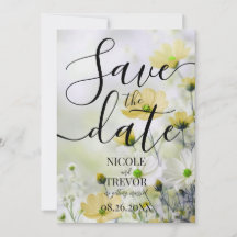 Create Your Own Simple Yellow Flowers Wedding