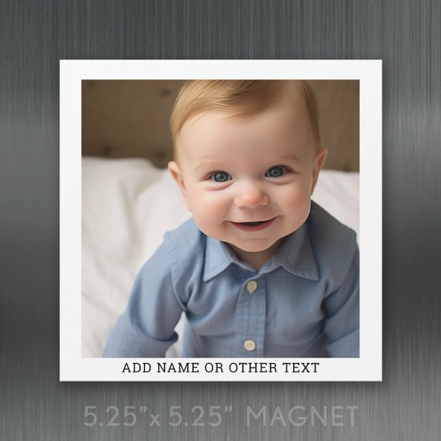 Create Your Own Single Photo Gallery magnet (photo magnet)