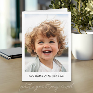 Create Your Own Single Photo Gallery white border Card