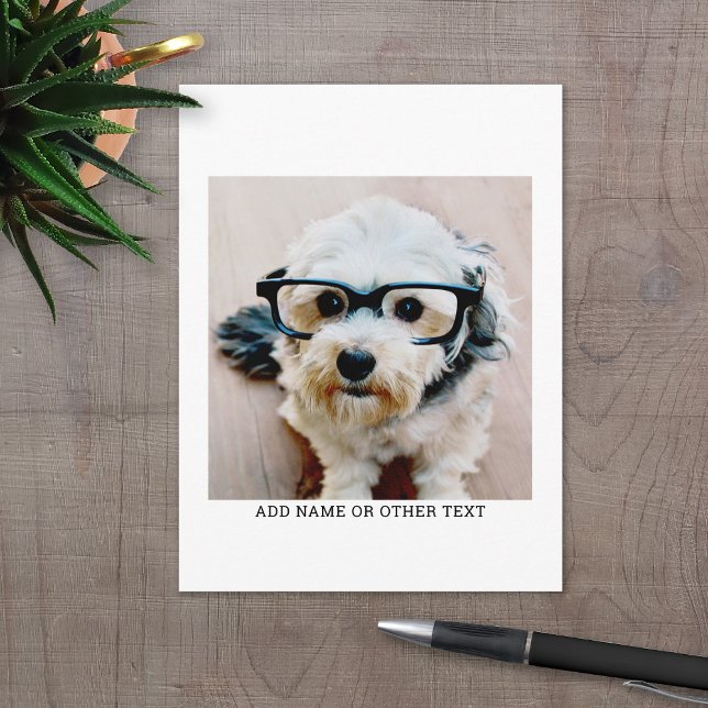 Create Your Own Single Photo Gallery white border Postcard (Personalized Photo collage Postcard)