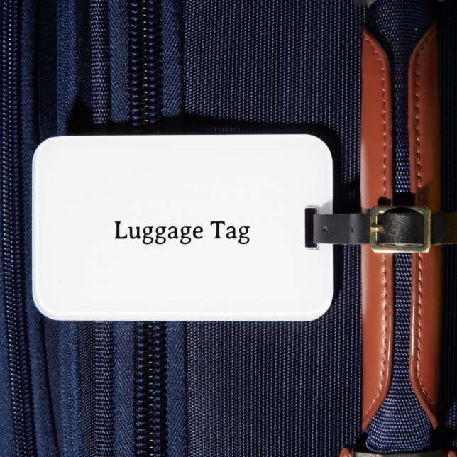 Create Your Own Single-sided Acrylic  Luggage Tag (Front Insitu 4)