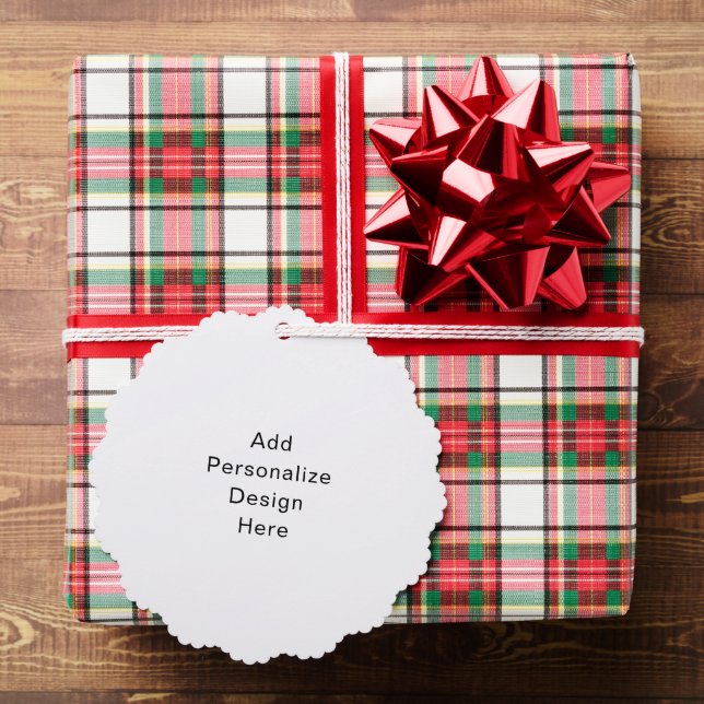 create your own Single Standard Size Tree Decoration Card (Insitu (Gift))