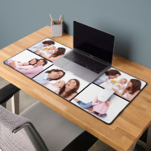 Create Your Own Six Photo Collage Desk Mat