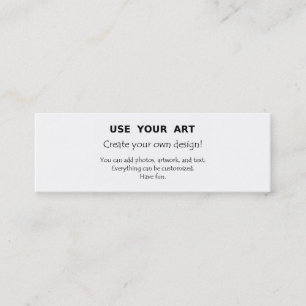 Create your own skinny mini business card with art