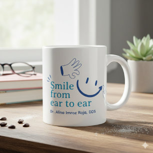 Create Your Own Sky Blue Denim Blue Personal Large Coffee Mug