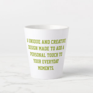 Create Your Own Small 12oz Latte Mug