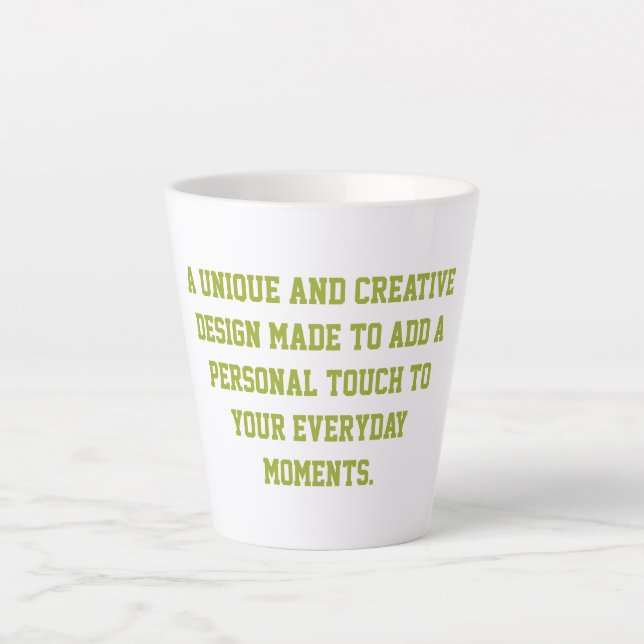 Create Your Own Small 12oz Latte Mug (Front)