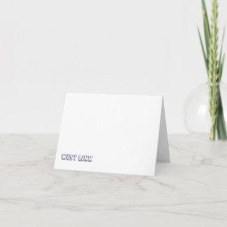 Create Your Own Small Folded Thank You Card