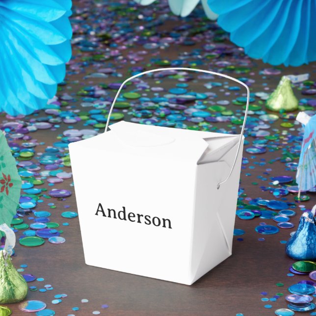 Create Your Own Small Take Out 2" x 2" x 2.75" Favour Box (Party)