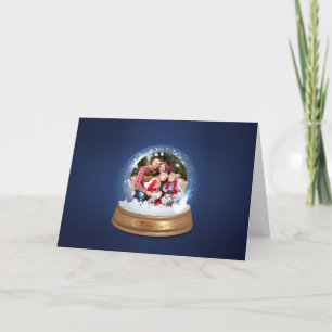 Create Your Own Snow Globe Photo Holiday Card