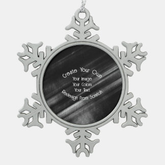 Create Your Own Snowflake Pewter Christmas Ornament