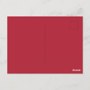 Create Your Own Solid Red Colour Glossy Postcard