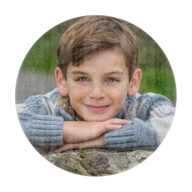 Create Your Own Son Photo Custom Pic Double Sided  Cutting Board (Front)