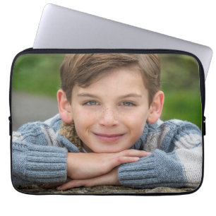 Create Your Own Son Photo Custom Pic Double Sided Laptop Sleeve