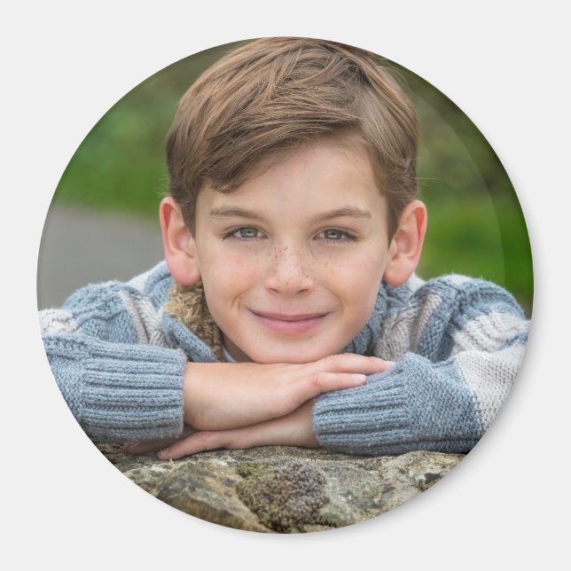 Create Your Own Son Photo Custom Pic Double Sided Magnet (Front)
