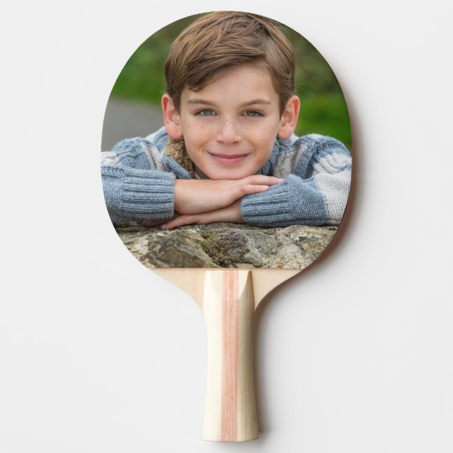 Create Your Own Son Photo Custom Pic Double Sided Ping Pong Paddle (Front)