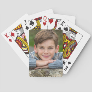 Create Your Own Son Photo Custom Pic Double Sided Playing Cards