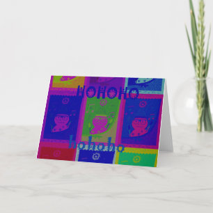 Create Your Own Special Santa HoHoho Pop Art  Holiday Card