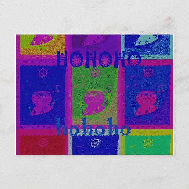 Create Your Own Special Santa HoHoho Pop Art  Postcard (Front)