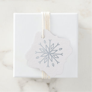 Create Your Own Spindly Silver Foil Snowflake Favour Tags