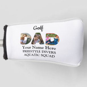 Create your own sports Dad photo collage Swim Dad Golf Head Cover