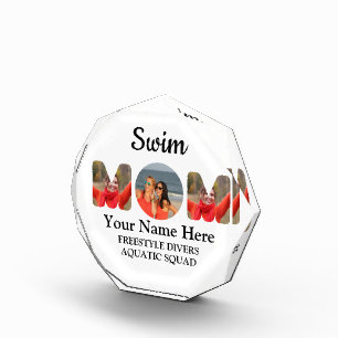 Create your own sports mum photo collage swim mum block