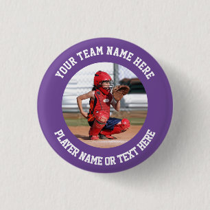 Create Your Own Sports Team Photo 3 Cm Round Badge