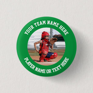 Create Your Own Sports Team Photo  3 Cm Round Badge