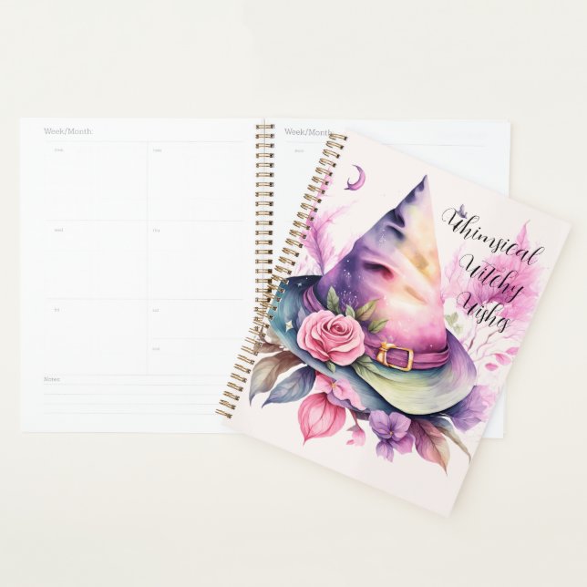 Create Your Own Spring Rainbow Witch Hat Rose Planner (Display)