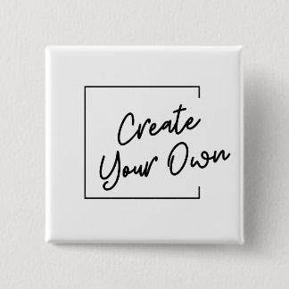 Create Your Own square 15 Cm Square Badge