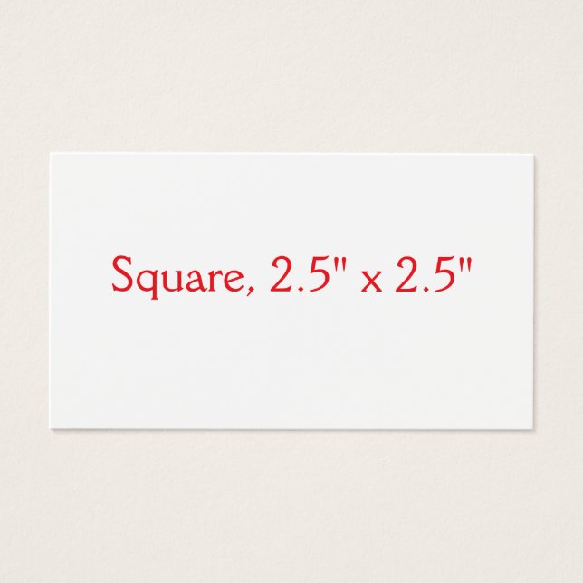 Create Your Own Square, 2.5" x 2.5"  (Front)