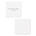 Create Your Own Square Business Card