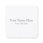 Create Your Own Square Business Card