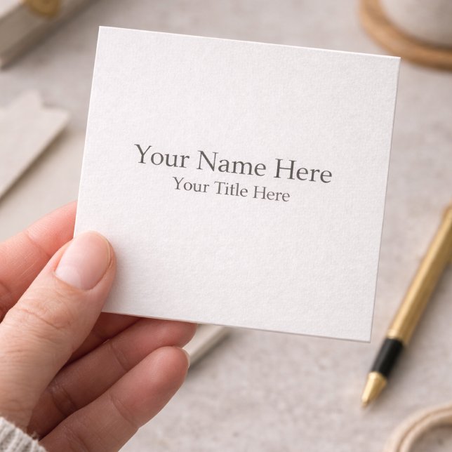 Create Your Own Square Business Card (Creator Uploaded)